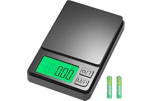 Diyife Balance de Poche 1000g/0.01g, Mini Balance de Précision pour Bijoux, Balance Numérique Portable avec Affichage LCD et Fonction de Tare, Multifonction Utilisée pour Bijoux, Café