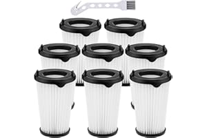 YADOBIG 8 Stück Filter Kompatibel mit AEG CX7, CX7-2, QX8, CX7-2-30DB, CX7-2-30GM, CX7-2-35TM, CX7-2-35WR, AEF150 Ersatzfilter, HEPA-Filter Kompatibel mit AEG CX7 Staubsauger, Waschbar, mit 1 Reinigungsbürste