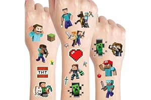 JOJOLUXE Temporary Tattoos, 8 Sheets Fake Tattoo for Boys Girls, Tattoos for Kids Party Bags, Skin-friendly Kids temporary tattoo, Waterproof Kidstattoos