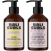 BALI CURLS Curl Defining Set &ndash; Moisturizing Curl Cream and Defining Gel (150ml each) &ndash; For Soft, Defined Hair &ndash; Hydration, De