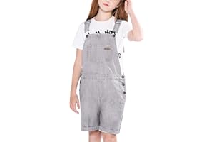 maoo garden Mädchen Denim Lätzchen Overall Leichtgewicht Jumpsuit Baumwolle gewaschen Jeans Verstellbare Träger