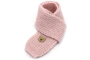 ALLY-MAGIC Kids Scarf, Kids Autumn Winter Knit Scarves Warm Solid Color Scarf Wrap Cross Collar Children Neck Warmer Neckerchiefs for Little Boys Girls Toddlers Y7XXWJ