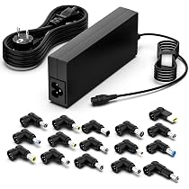 NGS Universal Laptop-Ladegerät W-90-90W – Mit 9 Adaptern & USB 5V/2A Ausgang, Kompatibel Mit HP, Dell, Asus, Lenovo, Acer