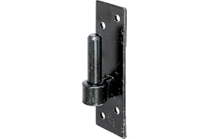 Alberts 306687 Gond sur platine | forme de type Allemagne du sud avec crochet DI ou DII | laquée noire | cote axe Ø14 mm | platine 130 x 40 mm