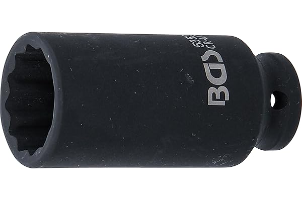 BGS 5352 | Douille à choc, douze pans, longue | 12,5 mm (1/2") | 28 mm