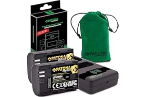 PATONA V1 Protect 2 x akumulator LP-E6NH (2400mAh) z czujnikiem NTC i obudową V1 - z ładowarką USB PD Performance 161924 (maks. 1500 mA)