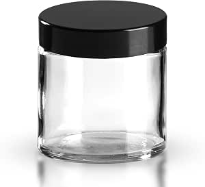 Mikken 2 Braunglas-Tiegel 180 Ml Mit Deckel – Für Cremes, Salben & Gewürze, Inkl. Etiketten
