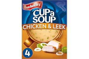 Batchelors Cup a Soup Chicken & Leek Instant Soup Sachets, 4 Sachets, 86 g (Pack of 1)