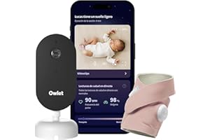 Owlet Dream Duo 3 - Dream Sock Dusty Rose + Dream Sight - Sistema inteligente de monitorización de la salud del bebé