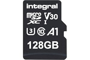 Integral 128GB microSD Card Premium High Speed 4K Video Memory Card - up to 100MB/s Read and 50MB/s Write, UHS-I, U3, Class 10, A1 App Performance - for smartphones, tablets, drones, game consoles