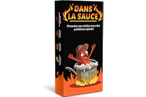 Oh Happy Games - Dans la Sauce - Action/Verité Extrême - Mettez Le Feu à Vos Soirées avec des Problèmes Épicés ! Jeu de société Adulte, Jeu d'ambiance, Jeu Entre Amis