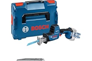 Bosch Professional 18V System Akku Säbelsäge GSA 18V-24 (inkl. S922EF, S2345X, Leiterhaken-Set, L-BOXX)