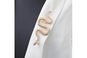 Atentuyi Épingle Broche Serpent Or Épingle Serpent Métal Animal Épingle Revers Épingle Sac À Dos Épingle Banquet Épingles Badge Mariage Broche Manteau Accessoire Pour Femmes Et Filles