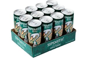 Sipsmith Ready to Drink Gin and Tonic, 6.5 percent, 12 x 250 ml