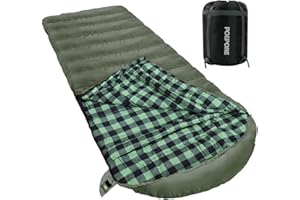 POEPORE XXL Flanella Sacco a Pelo Invernale Per Adulti Extra Wide 230 x 100 cm Sacchi a Pelo 4 Stagioni Caldo Leggero Impermeabile Portatile per Trekking Campeggio Alpinismo Viaggi Escursionismo