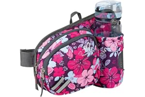 Waterfly Sac Banane Homme et Femme Sacoche Banane de Sport Ceinture de Course avec Porte Bouteille