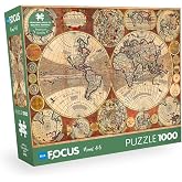 Blue Focus 1000 PAR&Ccedil;A - OLD WORLD MAP (ESKİ D&Uuml;NYA HARİTASI)