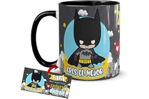 Kembilove Tazas de Desayuno para Padre – Tazas de color Originales para Padres con Mensaje Papá Eres el Mejor – Ideal para el día del Padre