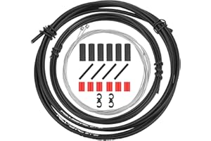 QKURT Kit alloggiamento Cavo Cambio Bici Universale, Set alloggiamento Cavo deragliatore Bici per deragliatore Shimano Sram/Bici da Strada MTB, Kit Sostituzione Cavo deragliatore Base