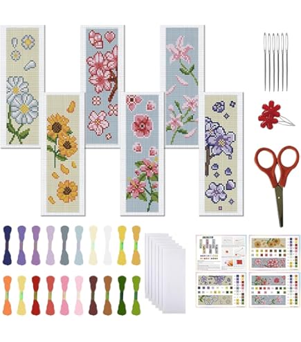A 6-Piece Woodland Animal Cross Stitch Kit for Kids