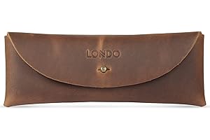 Londo Piórnik z prawdziwej skóry z metalowym zapięciem zatrzaskowym, piórnik torba na artykuły papiernicze norka OTTO293