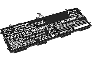 CAMERONSINO CS-SGP751SL Batteries 6000mAh Compatible avec [Samsung] Galaxy Note 10.1 LTE, Galaxy Tab 2 10.1, Galaxy Tab GT-P7510, GT-7511, GT-N8000, GT-N8010, GT-N8013, GT-P5100, GT-P5110, GT-P5113, GT-P7510, SG
