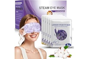 BEMYLADY Self Heating Eye Mask for Dark Circles and Puffiness Soothing Headache Relief, Lavender Steam Eye Masks for Sleeping,Puffy Eyes,Travel Essentials,Bedroom Accessories (lavender-30)