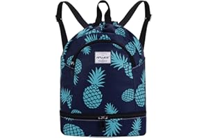 HAWEE Sportivo Zaino con Coulisse Grande Impermeabile Coulisse Borsa da Palestra Coulisse Sacca con Tasca Interna Unisex per Vita Quotidiana Scuola Sport All'aperto Tempo Yoga Libero Spiaggia Nuoto