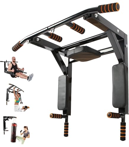 KESSER® 4-in-1 pull-up bar for wall mounting non-slip handles