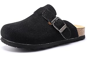 Hezeisoar Zoccoli e Sabot Bambini Chiuse Ciabatte Ragazze Comodo Regolabile Pantofole da Giardino Ragazzi Antiscivolo Sughero Scarpe da Casa