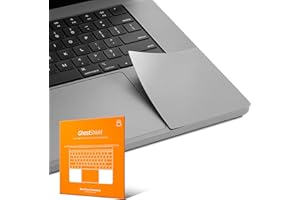 UPPERCASE GhostShield Premium Palm Rest Protector Skin Cover Set, Scratches and Wear Protection, Compatible with MacBook Pro 16" 2024 2023 2021 M4/M3/M2/M1 Pro/Max (Space Gray)