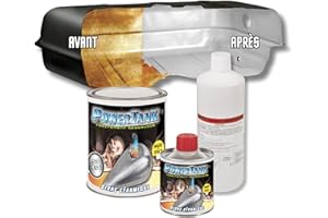 LUX METAL Power Tank - Traitement de Réservoir Innovant - pour Réparer, Régénérer et Protéger Les Réservoirs - (Kit Big Blanc Céramique 1,3 kg) - Automobile, Moto, Scooter, Véhicules Vintage et Vespa