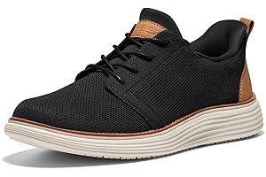 HEEZ Chaussure Homme Ville, Respirant et Décontracté Chaussures Oxfords pour Hommes, Léger Chaussures sans Lacets Chaussure de Marche Homme pour Bureau Costume Mariage