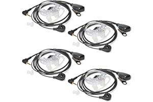 HYSHIKRA Auricolare Walkie Talkie da 2,5 mm compatibile con Motorola TLKR-T60 T61 T62 T80 T81 T82 T-92 H2O T80 Extreme T82 Extreme (4 pezzi)