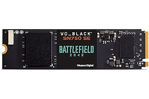 WD-BLACK SN750 SE 500GB M.2 2280 PCIe Gen4 NVMe Gaming SSD - Battlefield 2042 PC Game Code Bundle up to 3600 MB/s read speed