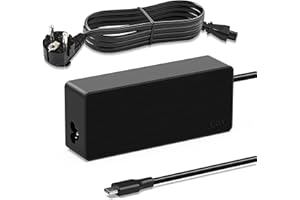 VUOHOEG Cargador Portatil USB C 65W Compatible con Lenovo ThinkPad T14 T15 T480 T480s T490 T490s T495s T580 L380 L390 L480 Yoga C930 S940 720 730 Chromebook C340 100e 300e Type C Adaptador Alimentación