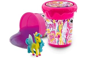 CRAZE Magic Slime GALUPY Unicorn - Schleim mit wunderschönen Einhorn Spielfigur - Kinderschleim 110 ml