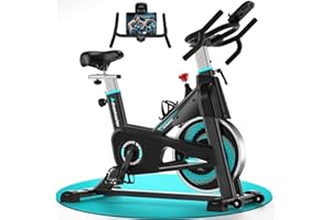 ‎ADVAMSOLER Heimtrainer Fahrrad, Advamsoler Ergometer Hometrainer Fahrrad mit Verstellbarem Widerstand, Leises Spinning Bike Indoor mit LCD-Monitor Fitnessbike für Kardio-Training zu Hause, 160 kg Belastbar