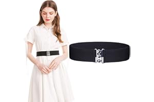 Kajeer Femmes Large Élastique Boucle Ceinture - 5 cm Large Taille Ceinture Tondeuse Ceinture extensible ou robe femme et fille
