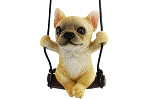 GUDQVOZIHG Ornamento per auto da appendere, specchietto retrovisore per auto, bulldog creativo, divertente ciondolo per auto per specchietto retrovisore, specchietto retrovisore, decorazione in miniatura,