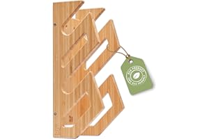 ‎CRID CRID Doppel Skateboard Wandhalterung aus Bambus - Universal Halterung für Skateboard, Longboard, Snowboard, Wakeboard, Balance-Board - Inkl. gratis Montagekit - Modernes Design - Deutsche Marke