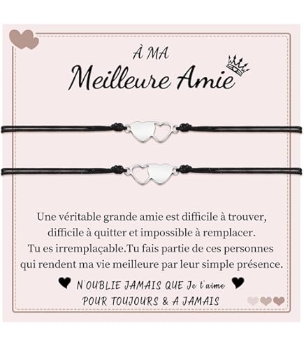 Armbandjes met hartjes voor 1, 2, 3, 4 of 5 zussen