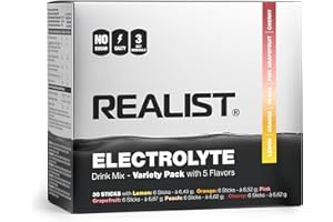 REALIST® Elektrolyty Bez Cukru [PROBNY PAKET] Elektrolity Bez Cukru - Elektrolity w Proszku dla Sportu & KETO z 1000 mg Sodu, 330 mg Potasu & 60 mg Magnezu - Wyprodukowane w Austrii (5 Rodzajów po 6