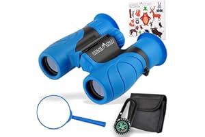 Prismáticos Monte Stivo Explorer | Binoculares Profesionales de Largo Alcance 10x26 - Impermeables y antivaho, Blue