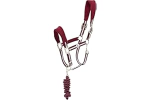 Derby House New Pro Lead Rope & Fleece Head Collar Full Size Plum