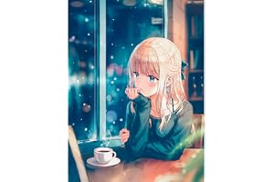 YSCOLOR 5D DIY diamantmålning helt rund tecknad Japan anime diamantbroderi korsstygn diamant mosaik dekoration gåva 30 x 40 cm