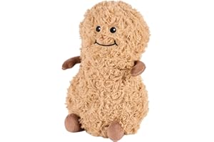 ‎WARMIES Warmies Peanut Plush Toy, Large Size, Fully Microwave Safe and Weighted Cuddly Toy for Anxiety, Cool in the Freezer or Heat in the Microwave, Soft Heat Cushion