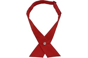 AUSUAYA Cravatta incrociata da donna/uomo, cravatta incrociata pre legata per la scuola ragazza uniforme cravatta Cosplay T-shirt o San Valentino GBW-B-T2