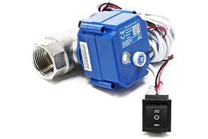 Kulventil för avloppsvatten i husbilar & husvagnar för DC 12V med ∅25mm & nödlåsning