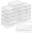 Boîtes De Rangement Belle Vous - Lot De 12 Mini Boîtes Plastique Transparentes 11.2x8.3x2.8cm
